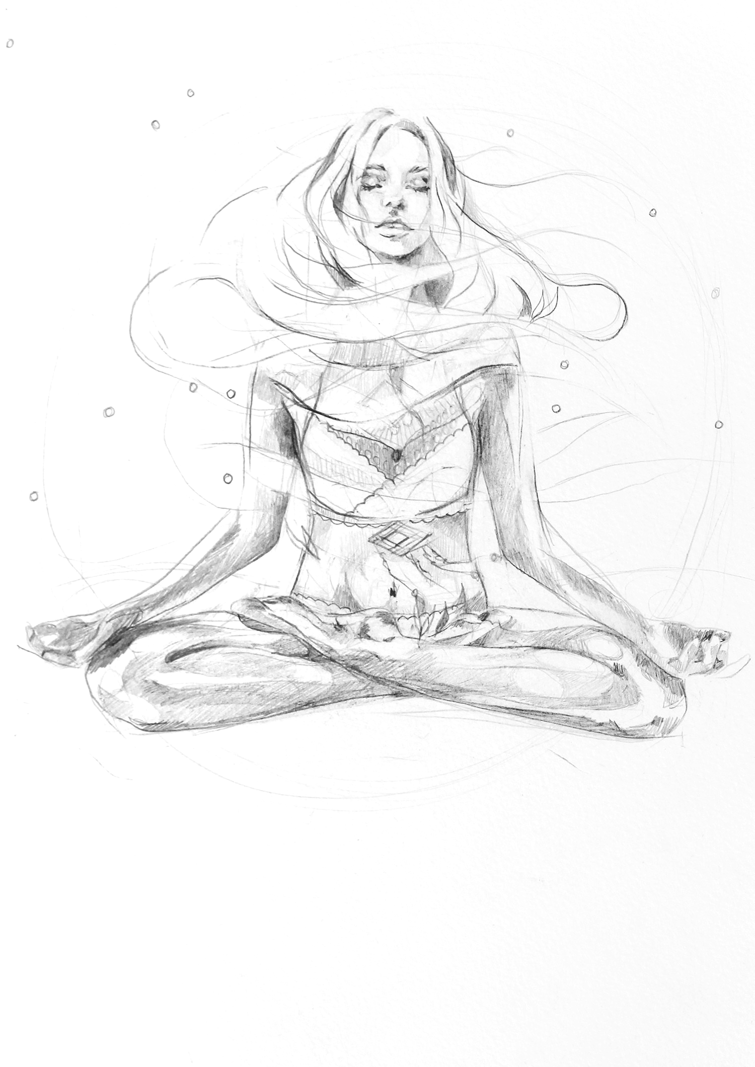 Yoga pose pencil illustration... - Art of Anthony Greentree | Facebook