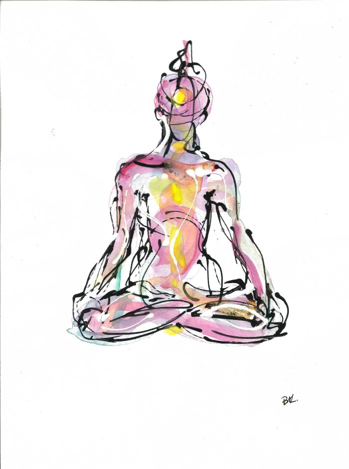 Yoga Realistic Drawing