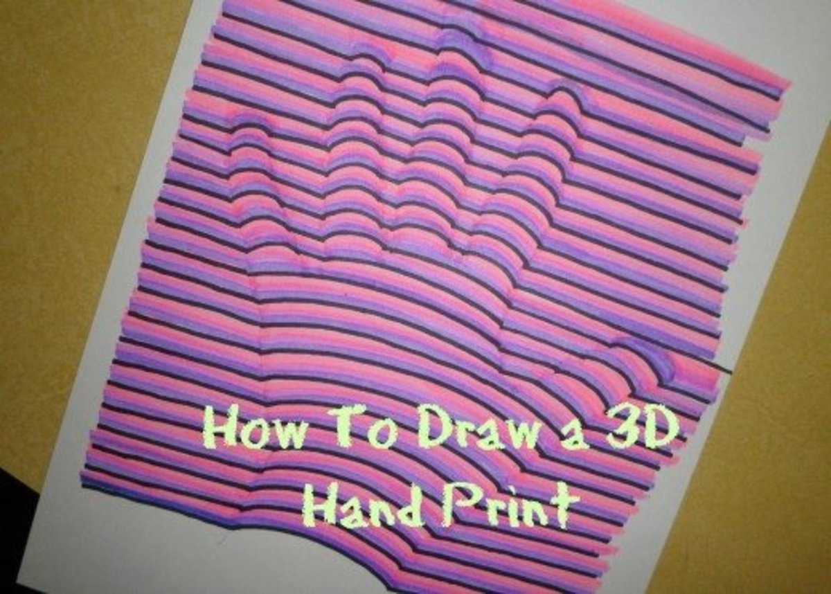 3D Hand Drawing Photo