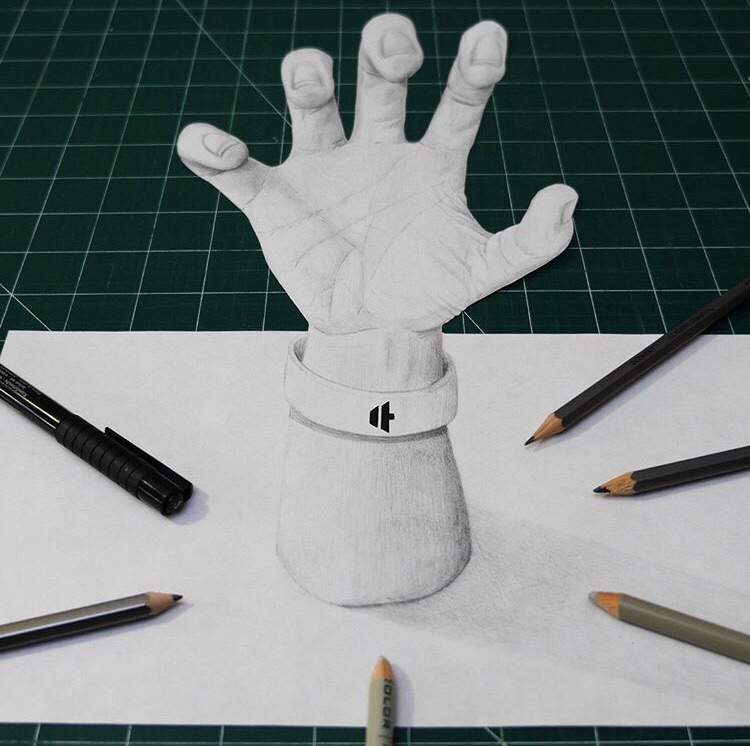 3D Hand Drawing Pic