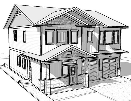 3D House Drawing Pic