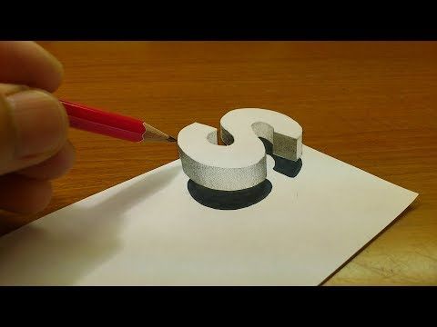 3D Letter S Drawing High-Quality