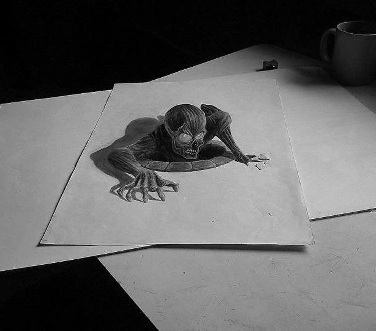 3D Pencil Drawing Amazing