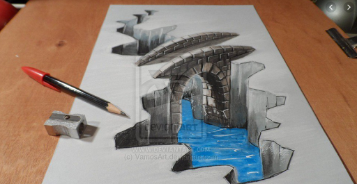 3D Pencil Drawing Photos