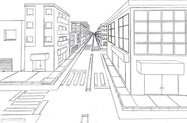 3rd Point Perspective Drawing Photos