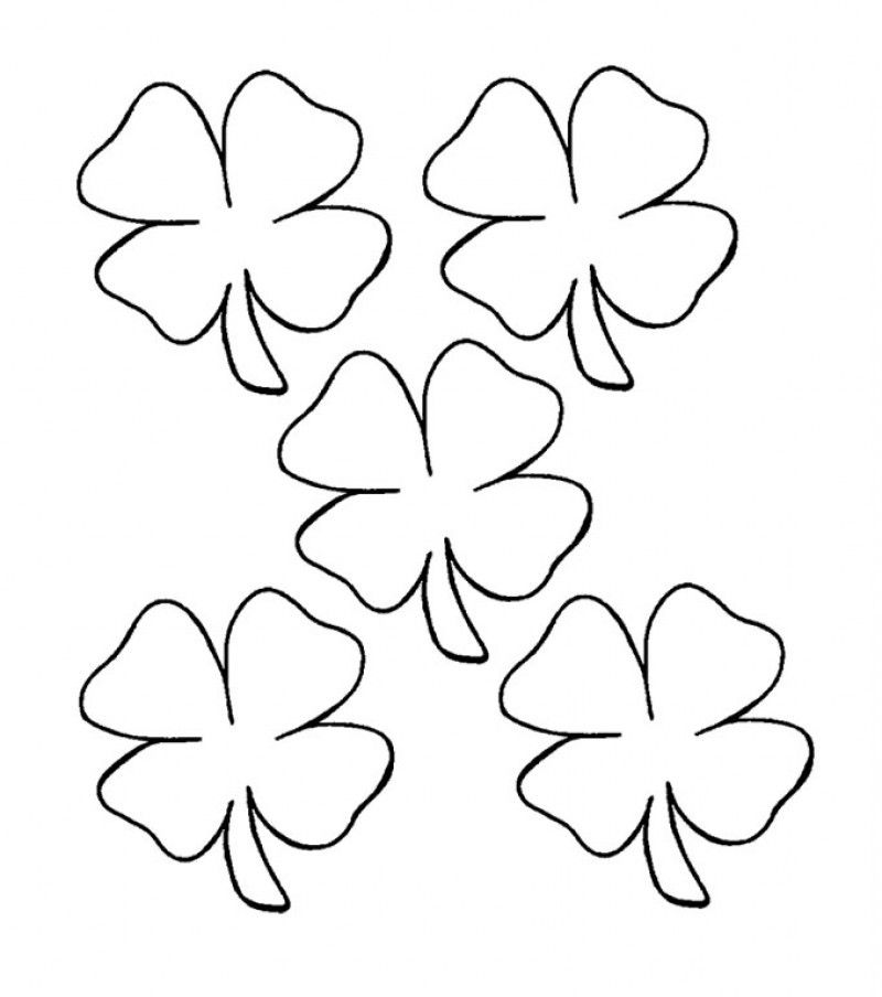 4 Leaf Clover Drawing High-Quality