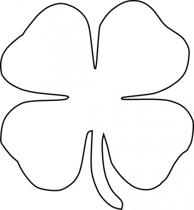 4 Leaf Clover Drawing Pic