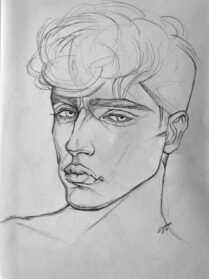 Aesthetic Boy Drawing - Drawing Skill