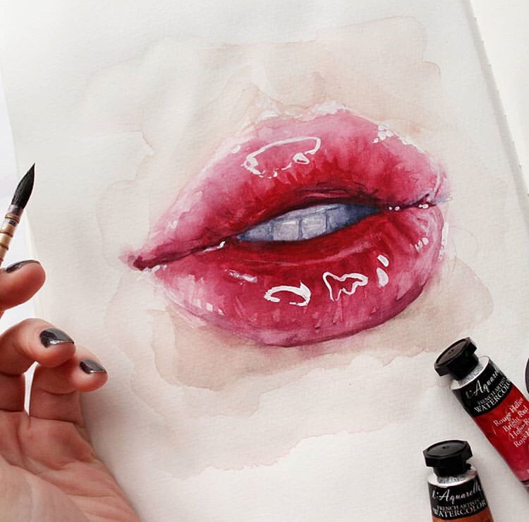 Aesthetic Lips Drawing Amazing