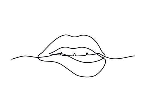 Aesthetic Lips Drawing Realistic