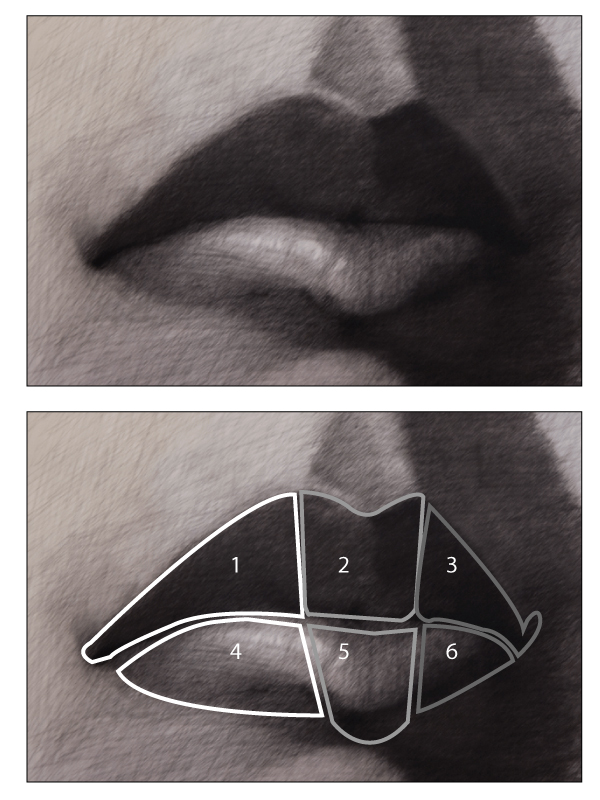 Aesthetic Lips Drawing