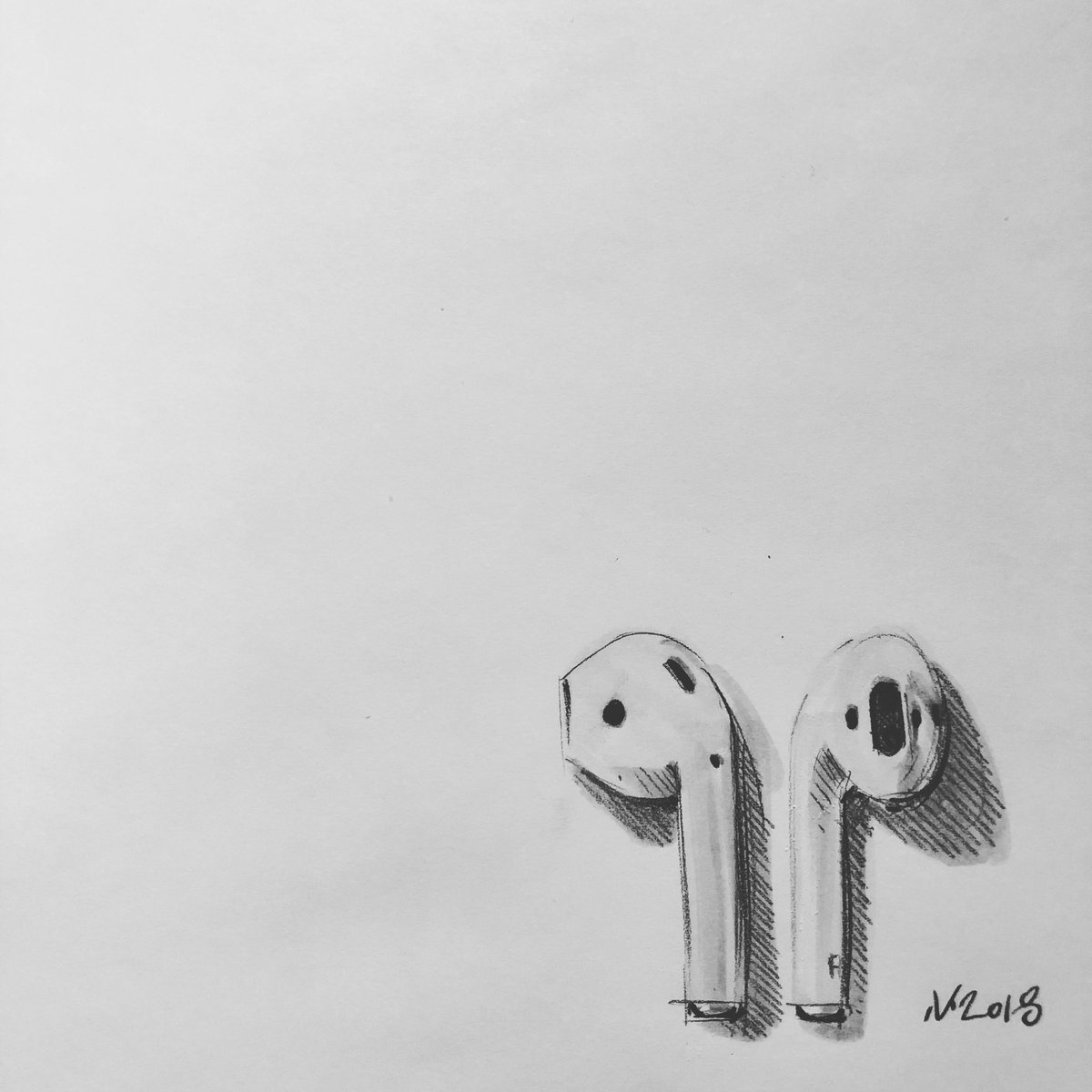 Airpods Drawing Photo