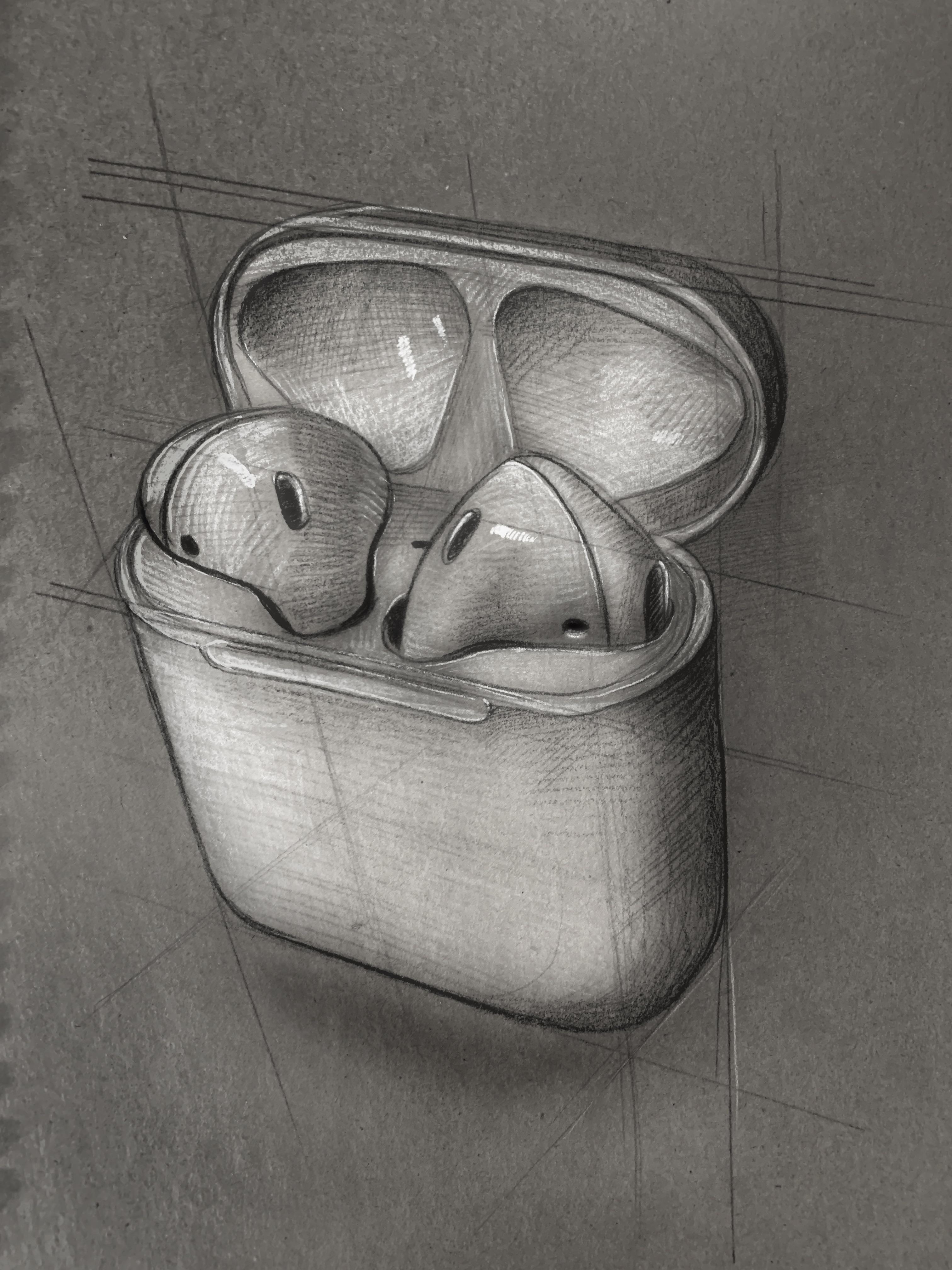Airpods Drawing