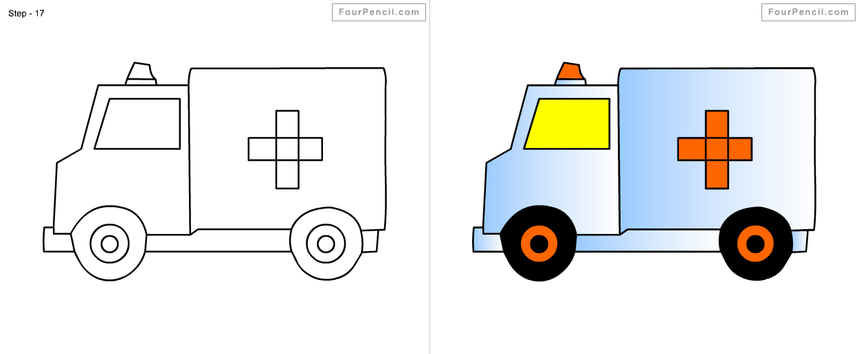 Ambulance Art Drawing