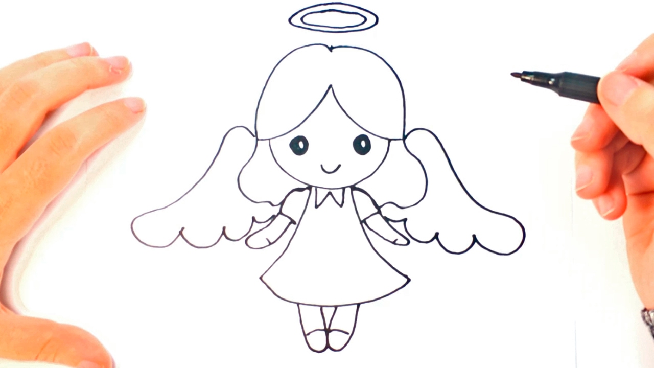 Angel Simple Drawing Picture