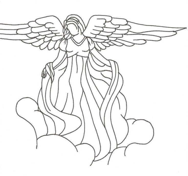 Angel Simple Drawing