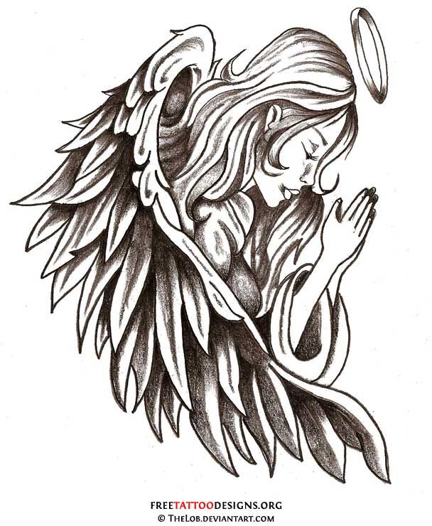 Angel Tattoo Drawing Image