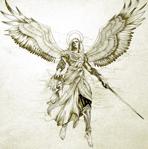 Angel Tattoo Drawing