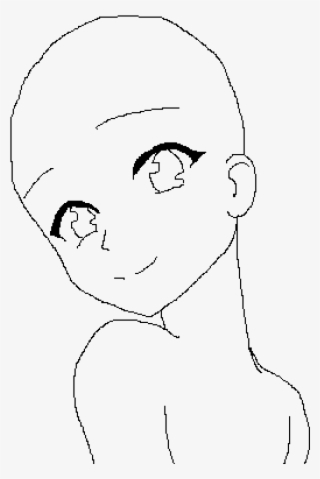 Girl is sitting female anime bases  Anime Bases  Templates for drawing  manga su Patreon