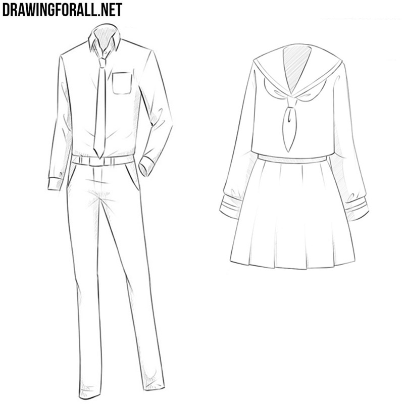 Anime Clothes Drawing Picture