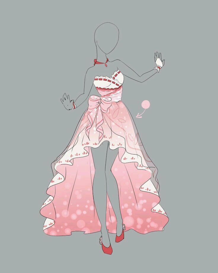 Anime Dress Drawing Image