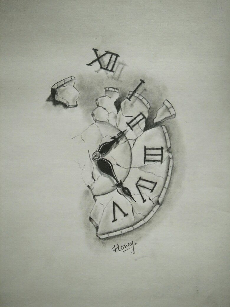 Clock Tattoo Drawing Realistic
