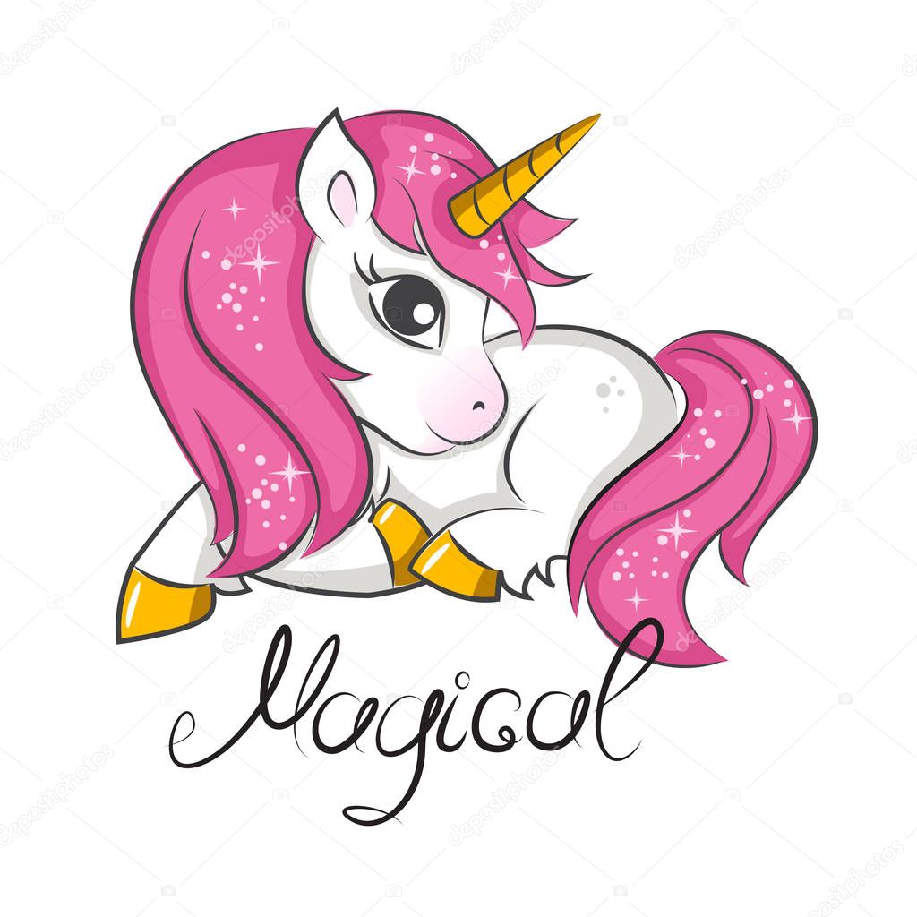 Cute Unicorn Drawing Picture