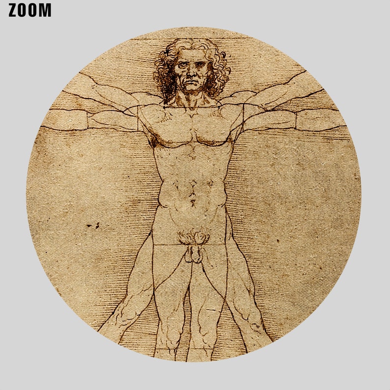 Da Vinci Man Drawing Art