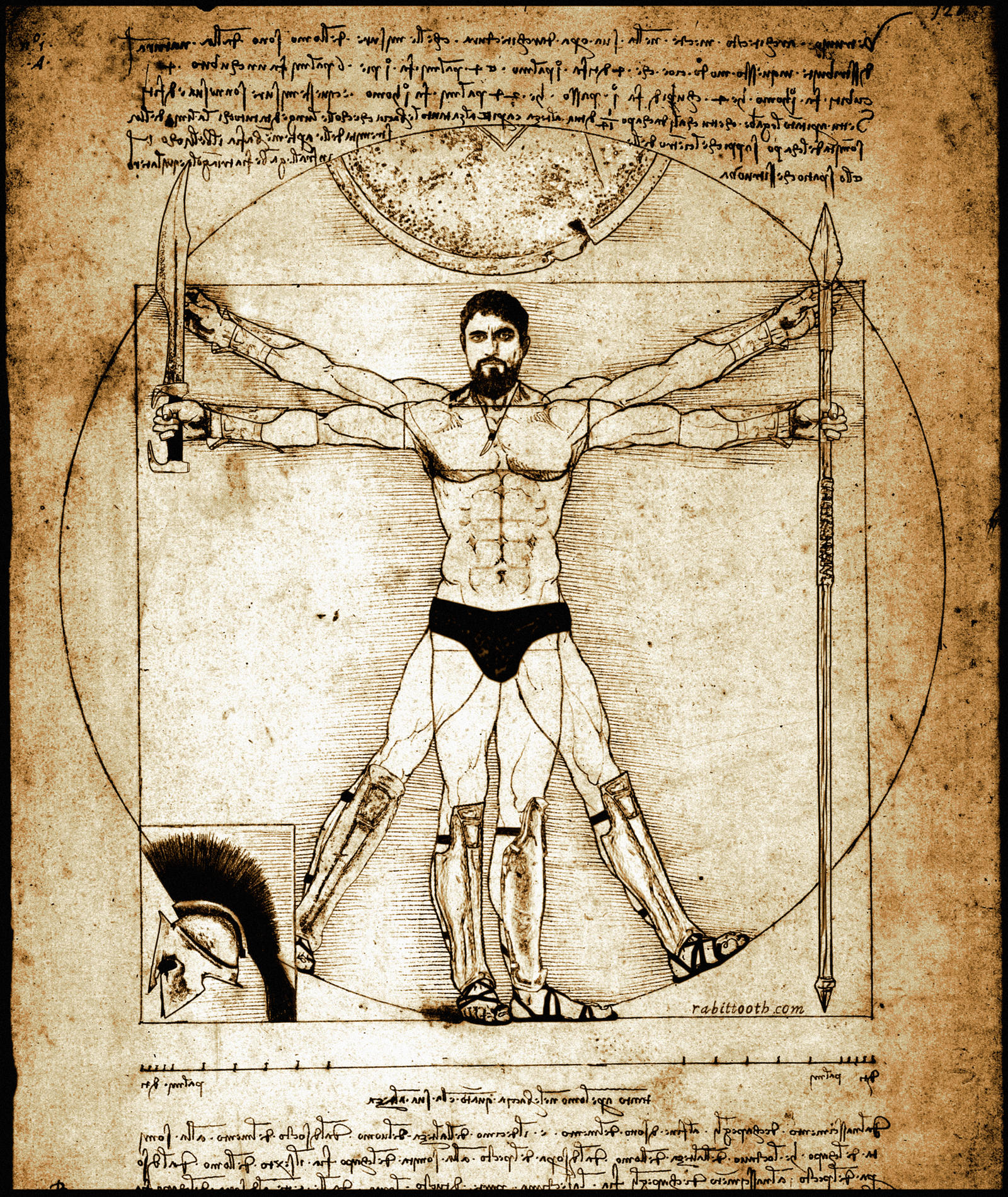 Da Vinci Man Drawing Pic