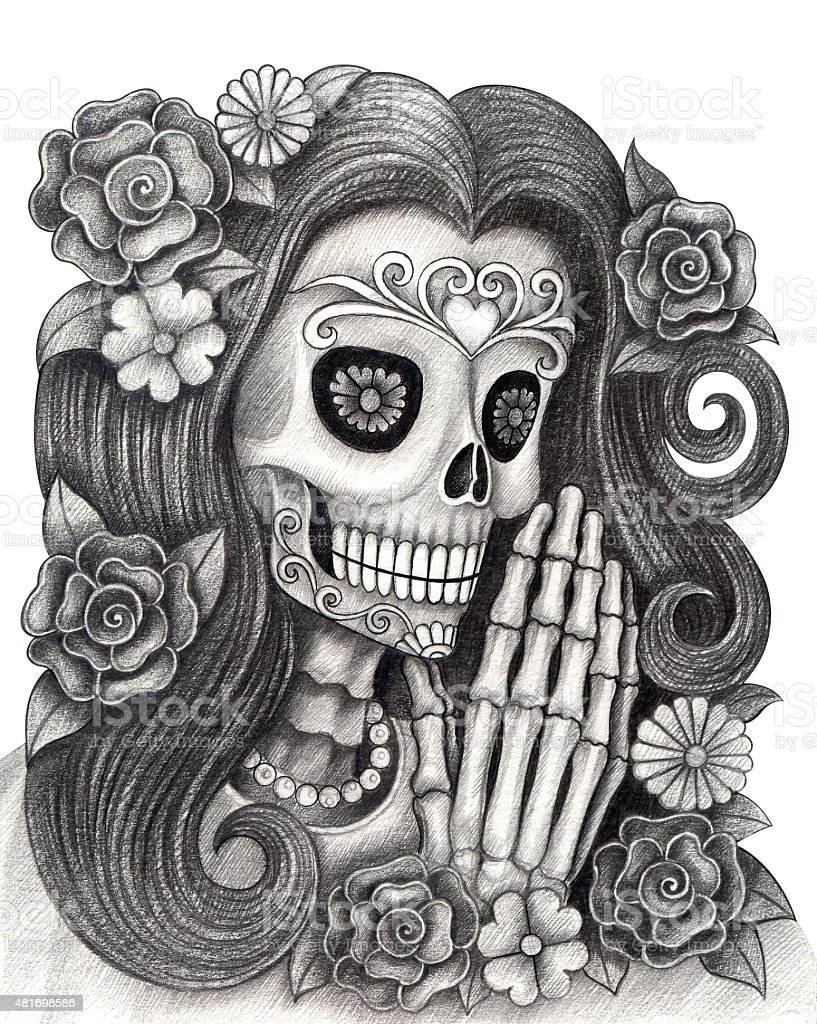 Day The Dead Drawing Amazing