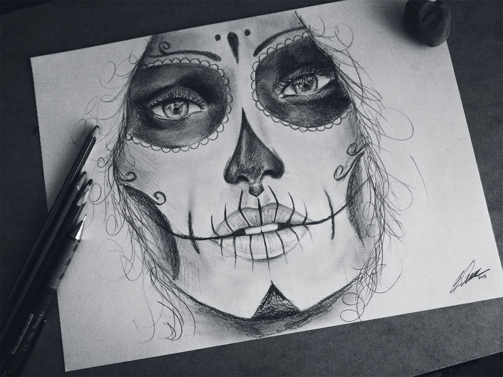Day The Dead Drawing