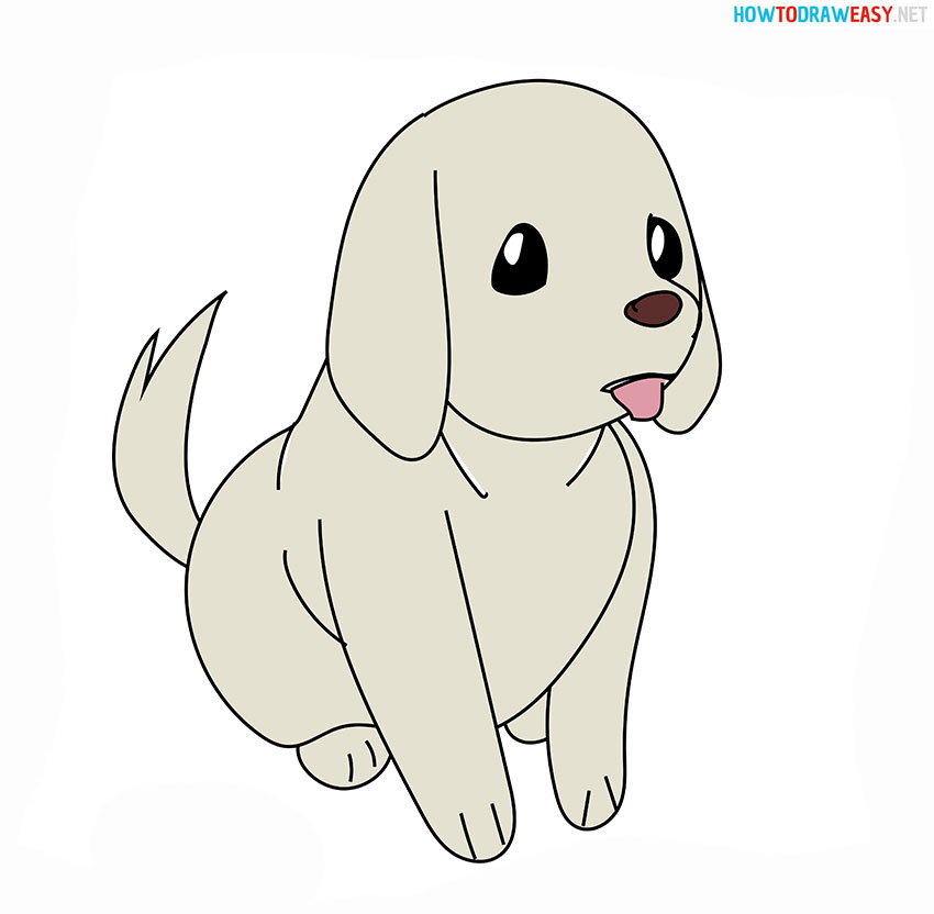 Dog Simple Drawing Picture