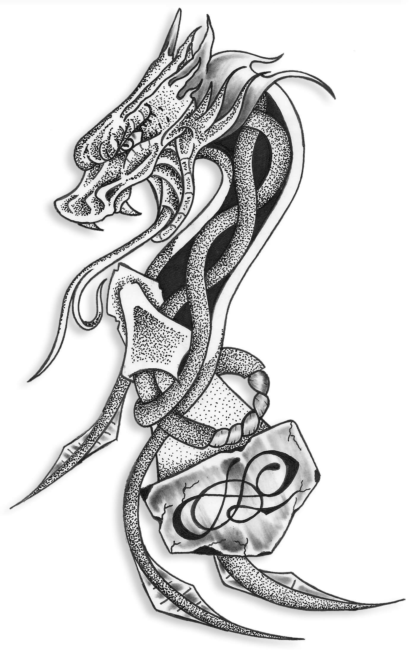 Dragon Tattoo Drawing Images