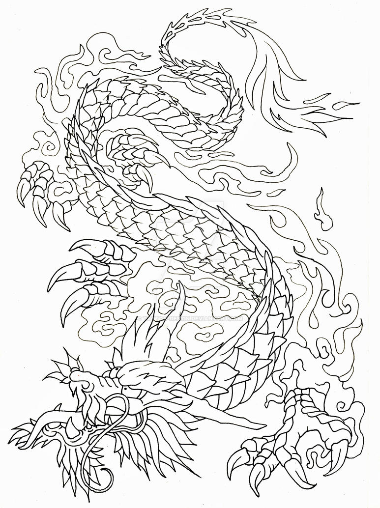 Dragon Tattoo Drawing Pics