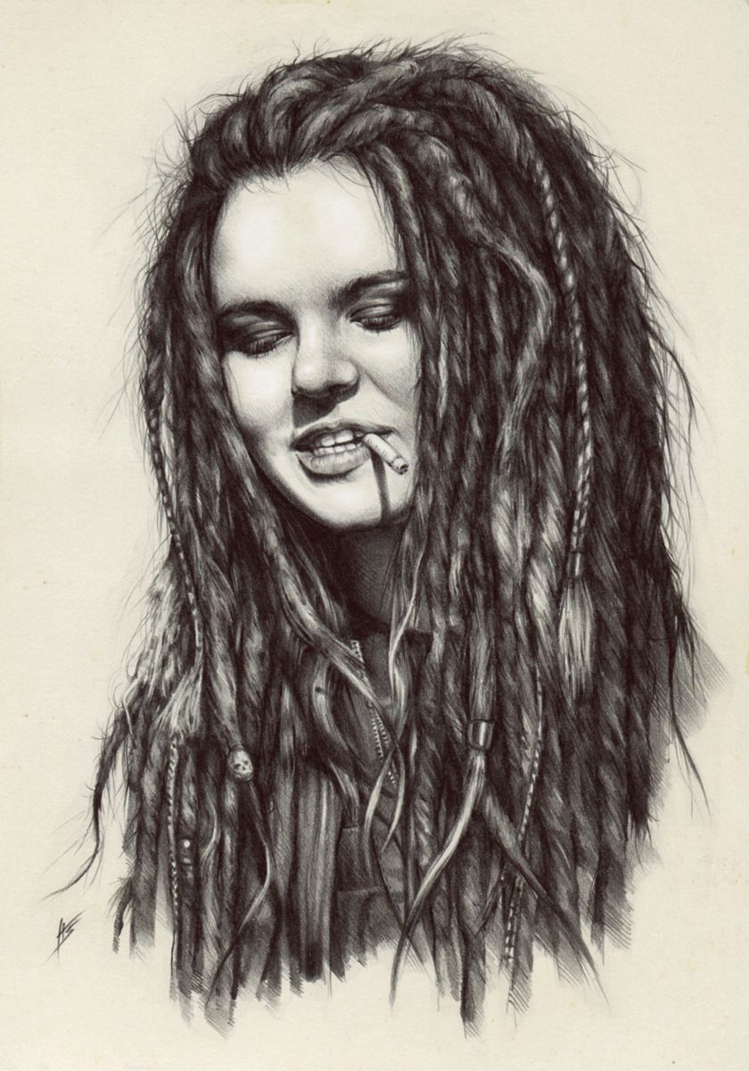 Dreadlocks Drawing Beautiful Art