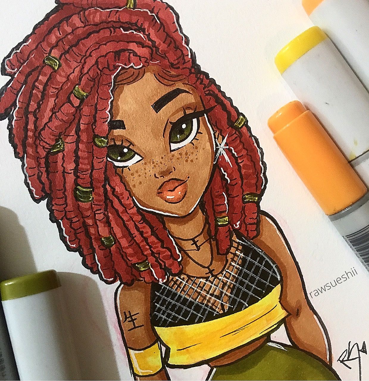 Dreadlocks Drawing Picture