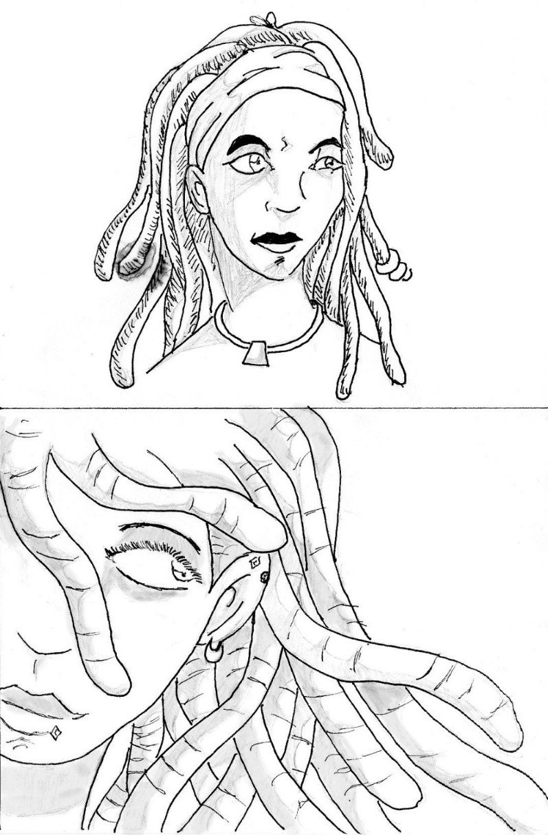 Dreadlocks Drawing Pictures