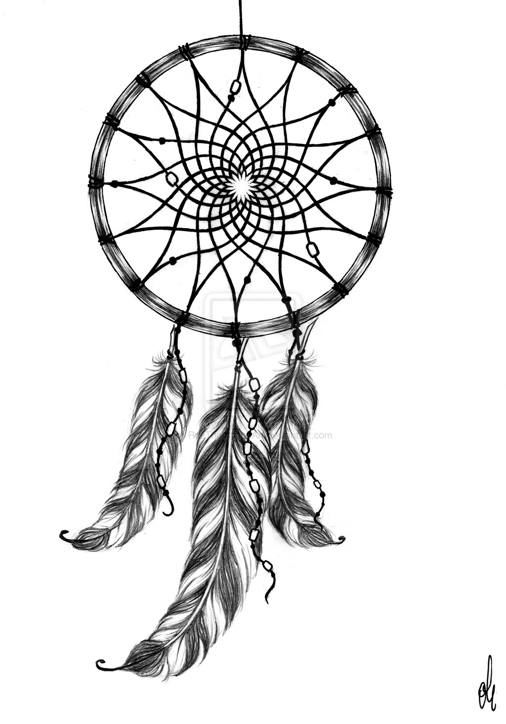 Contour Beauty Dream Catcher With Feathers Design High-Res Vector Graphic -  Getty Images