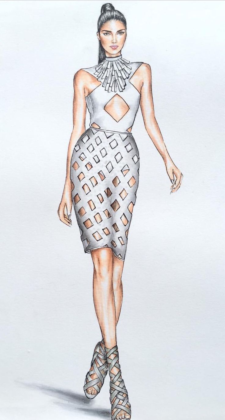 Dress Design Drawing Creative Art