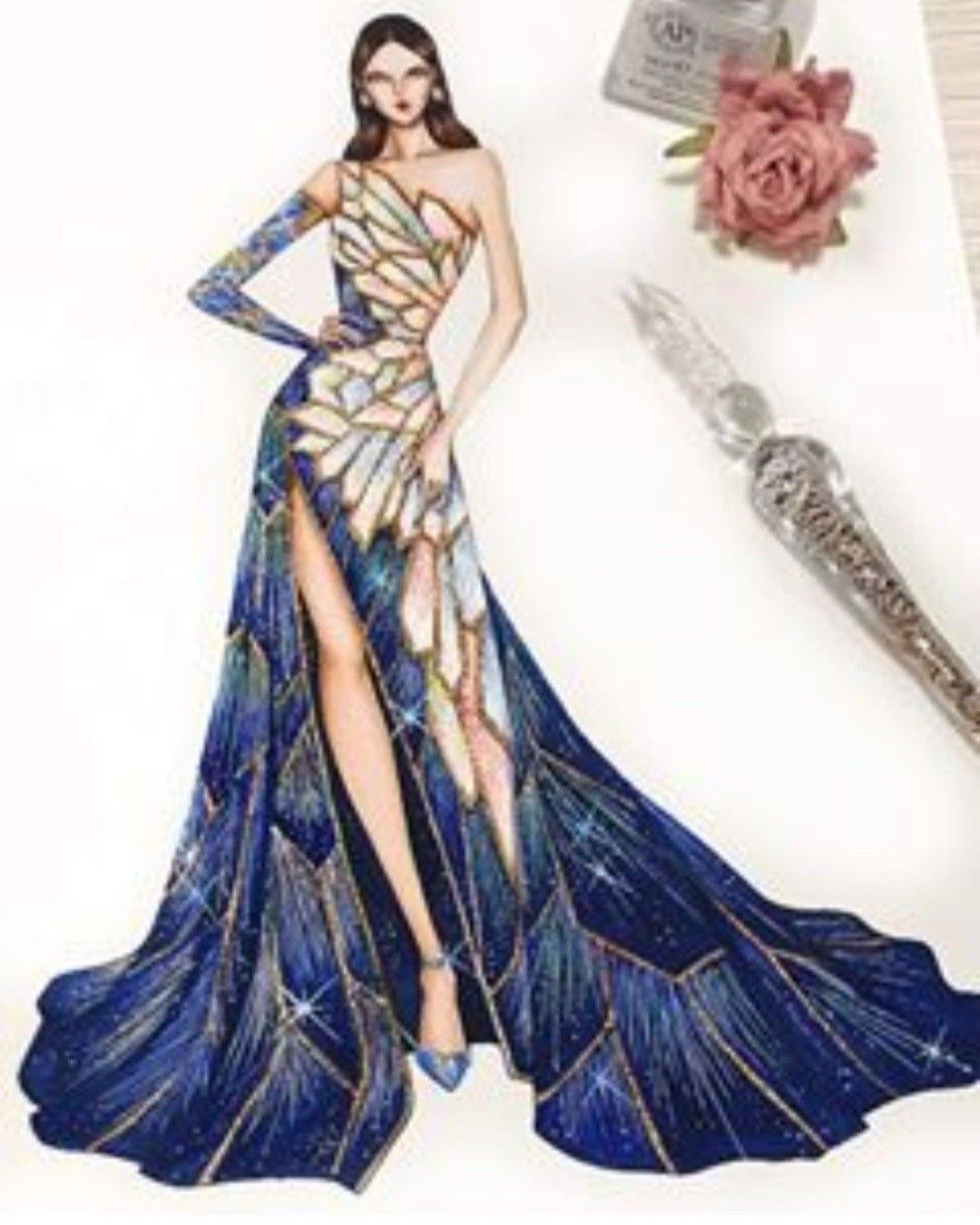 Dress Design Drawing Pictures