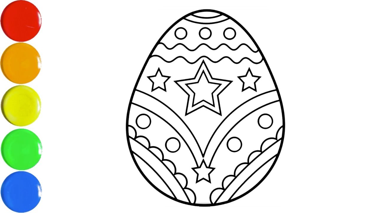 Easter Egg Drawing Beautiful Image