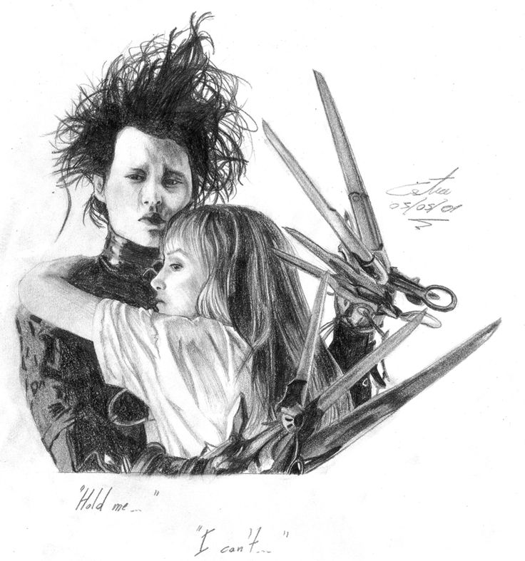 Edward Scissorhands Drawing Picture