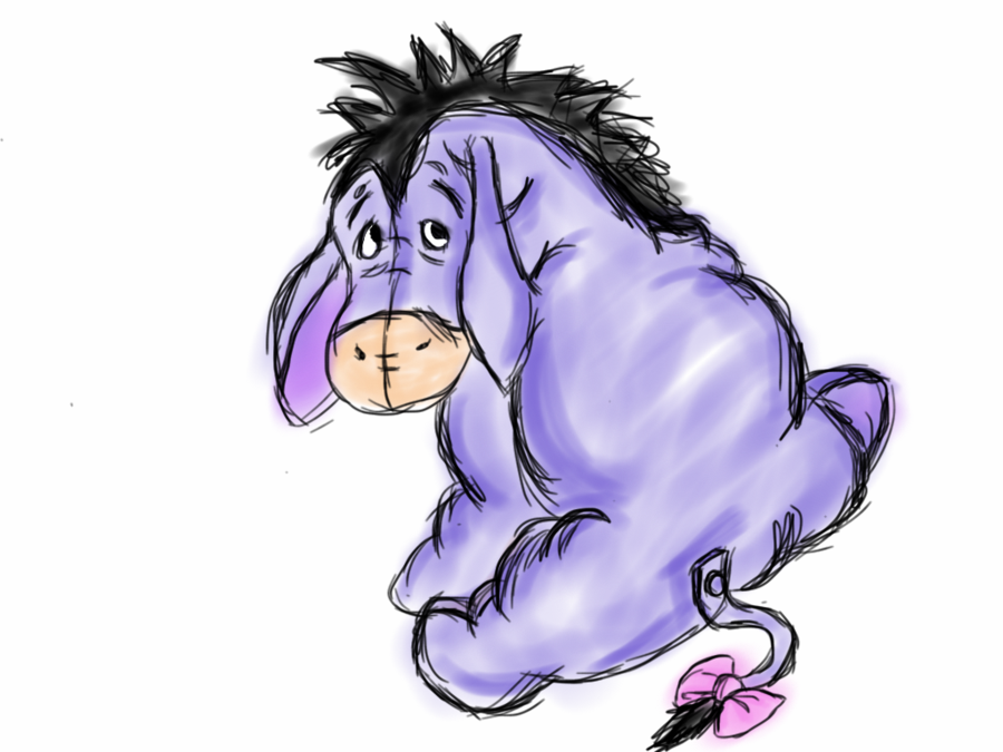 Eeyore Drawing Beautiful Image