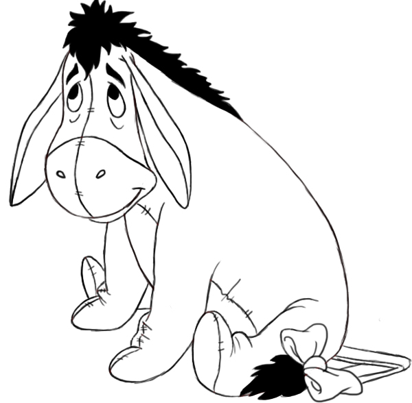 Eeyore Drawing High-Quality