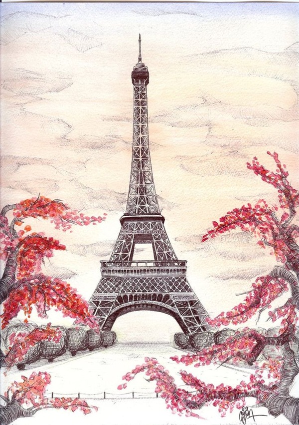 Eiffel Tower Drawing png download - 674*1024 - Free Transparent Eiffel Tower  png Download. - CleanPNG / KissPNG