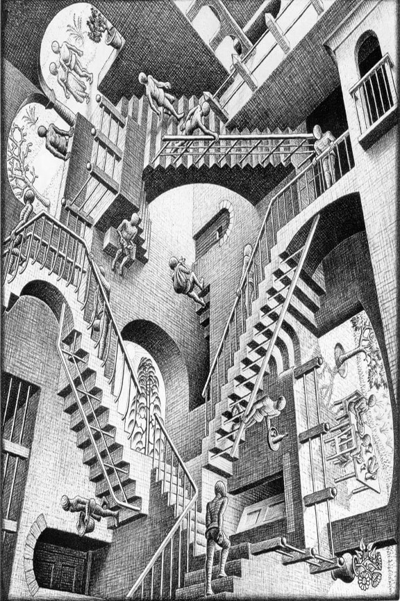 Escher Drawing Beautiful Image
