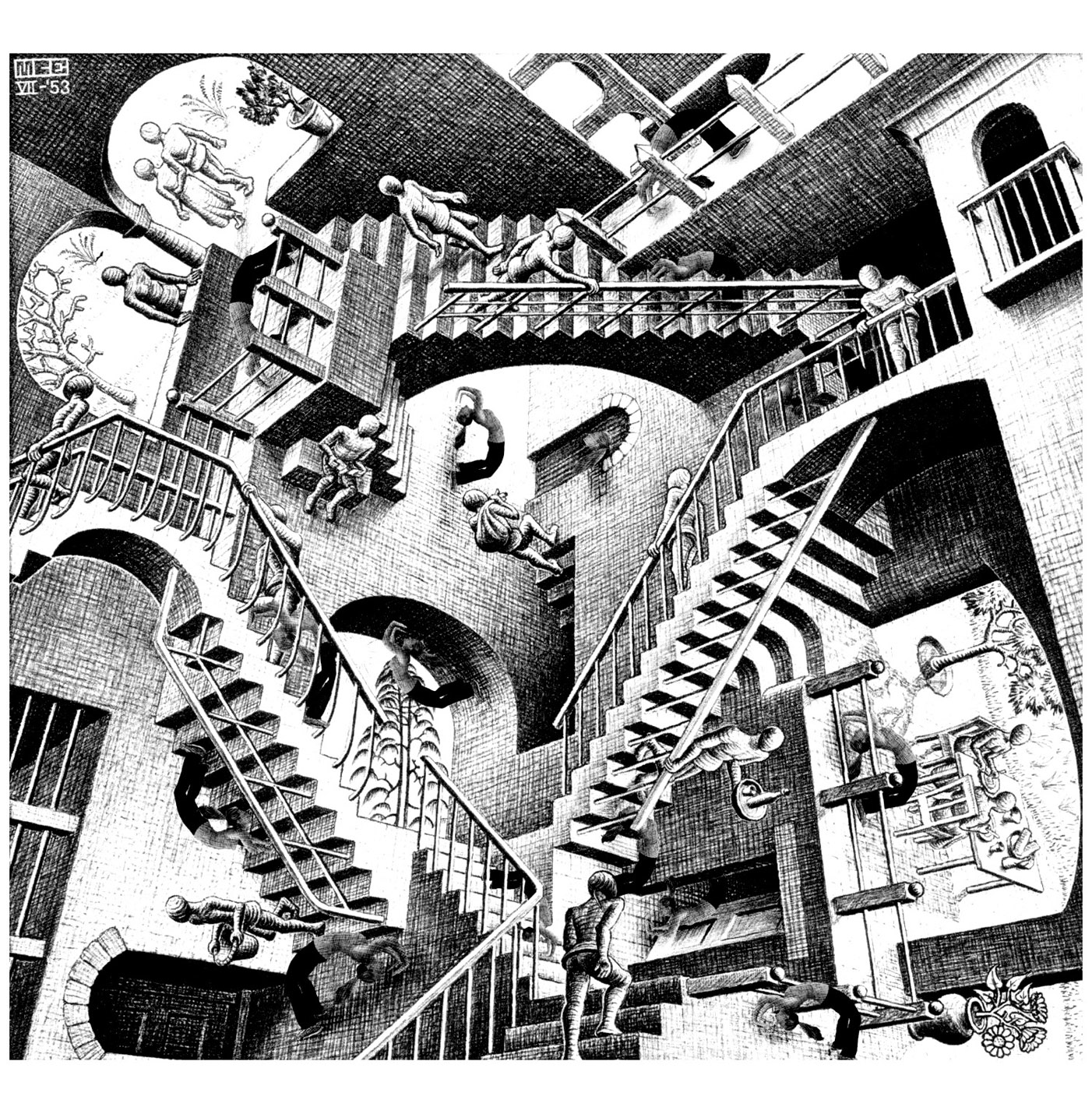 Escher Drawing Photo