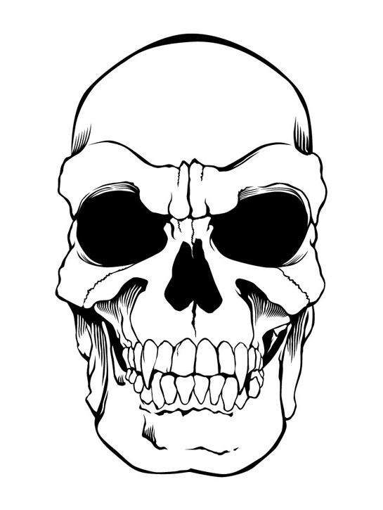 Evil Skull Drawing Beautiful Image