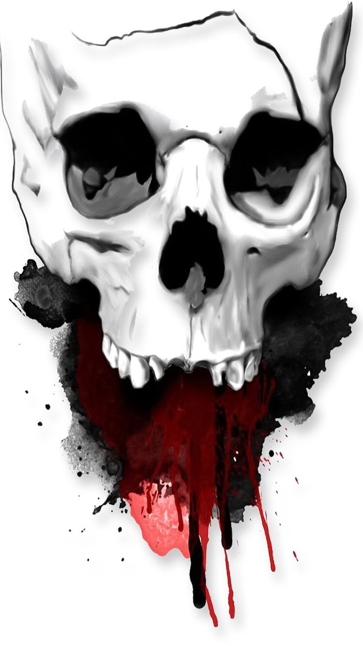 Evil Skull Drawing Image