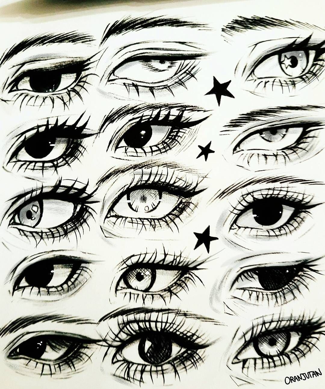 Detailed StepbyStep How to Draw Female Anime Eyes